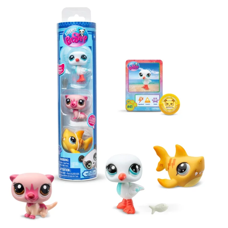 Littlest Pet Shop figura 3db hengerben - Egzotikus hangulat