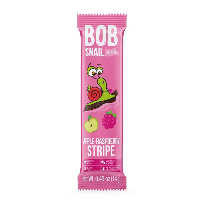 Bob Snail gyümölcsszelet 14g alma-málna