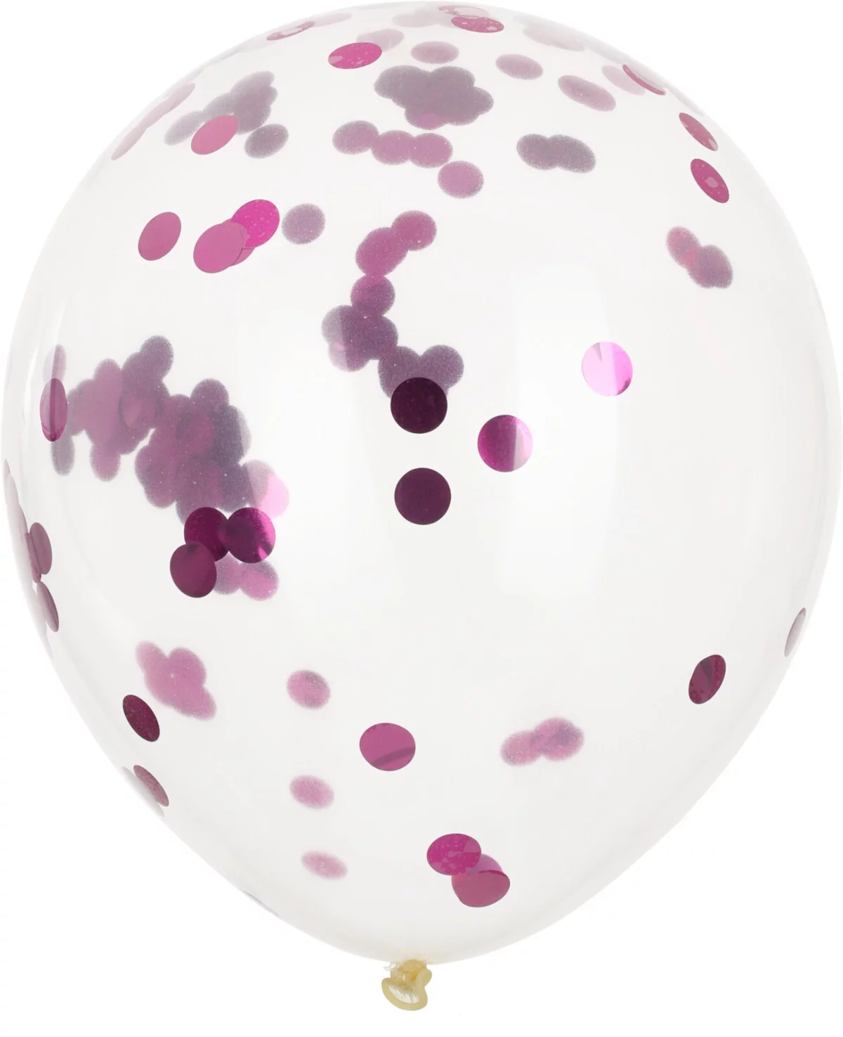 Lufi 8db/csomag átlátszó-Pink konfetti - Party kiegészítő