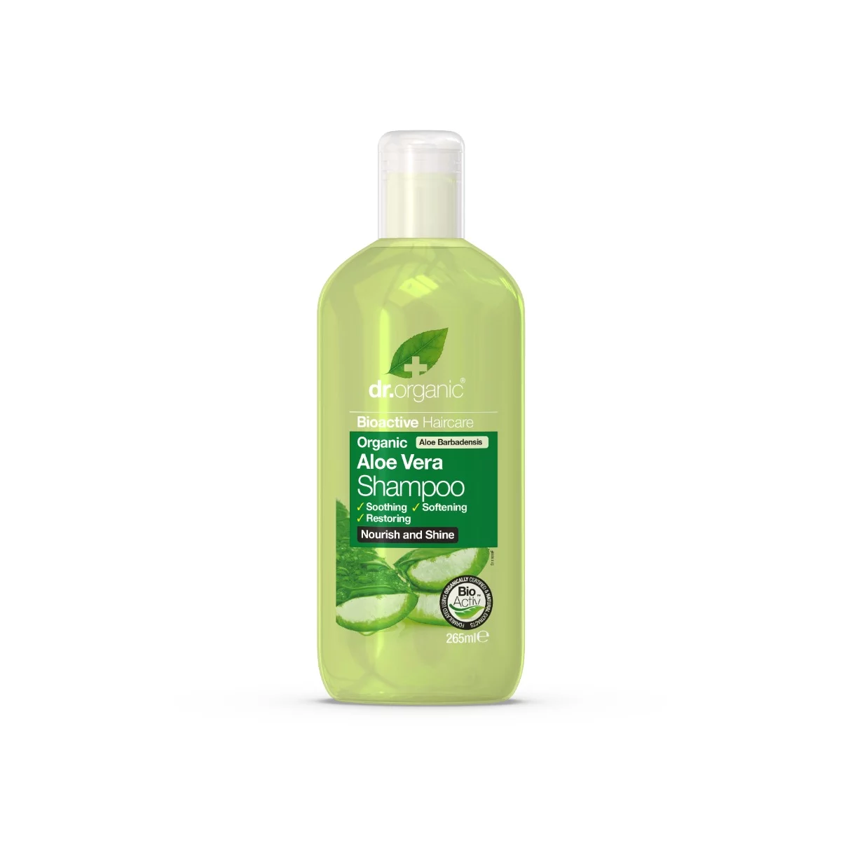 Dr. Organic Bioactive Haircare tápláló sampon bioaktív aloe verával 265 ml