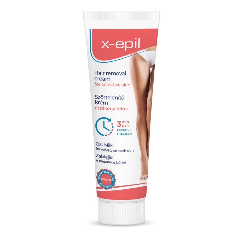 X-Epil szőrtelenítő krém 100ml zabtejjel, 3 perces formulával