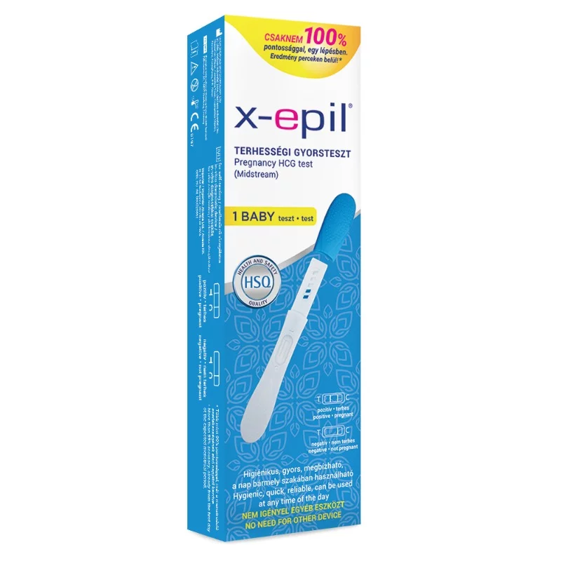 X-Epil Terhességi gyorsteszt pen egy lépésben 1db - exkluzív