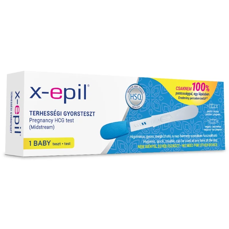 X-Epil Terhességi gyorsteszt pen egy lépésben 1db - exkluzív