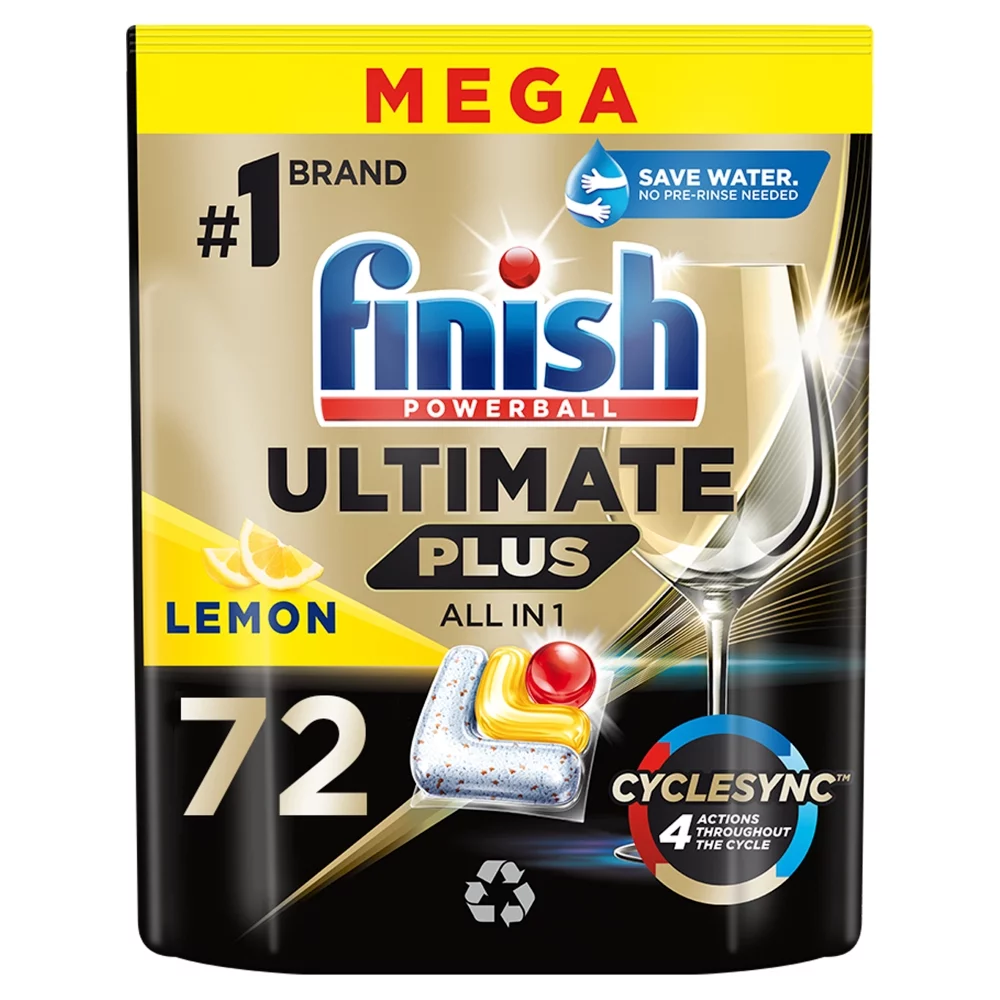 Finish Ultimate Plus All in 1 mosogatógép tab. 72db Lemon