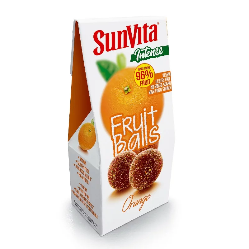 Sunvita Intense gyümölcsgolyó 80g narancsos