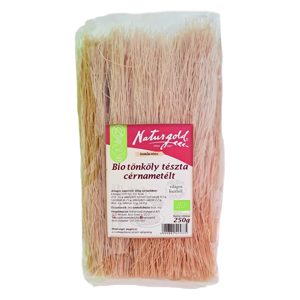 Naturgold tönköly tészta 250g cérnametélt Bio