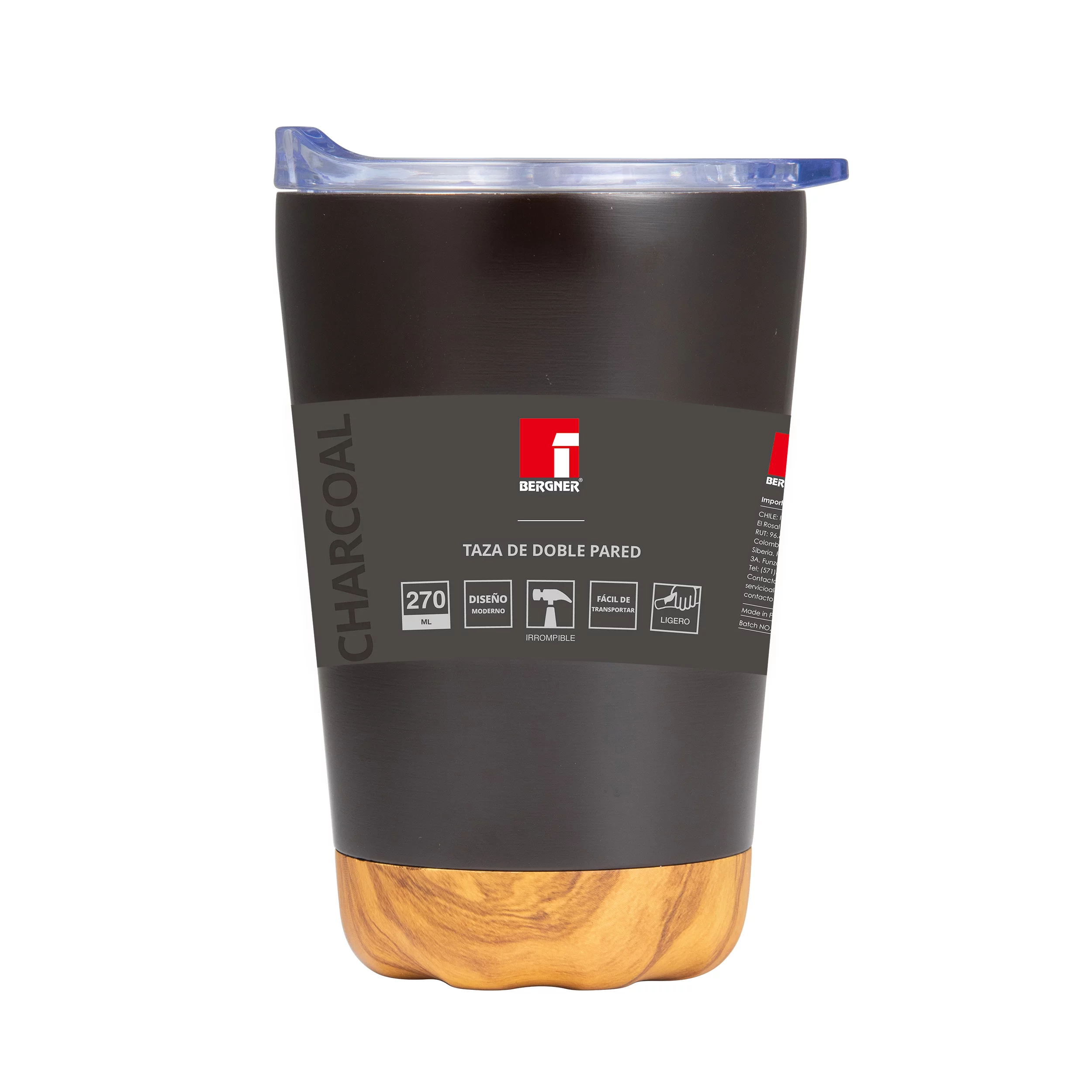 Bergner duplafalú pohár 270ml