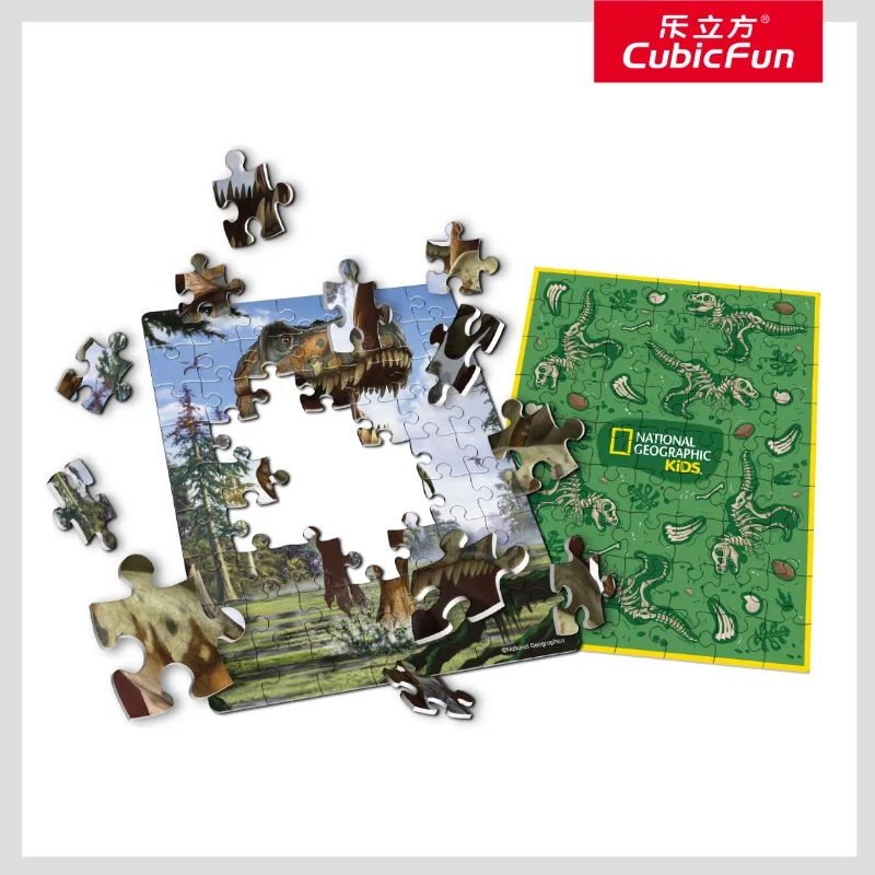 Puzzle dínó fém tojásban
