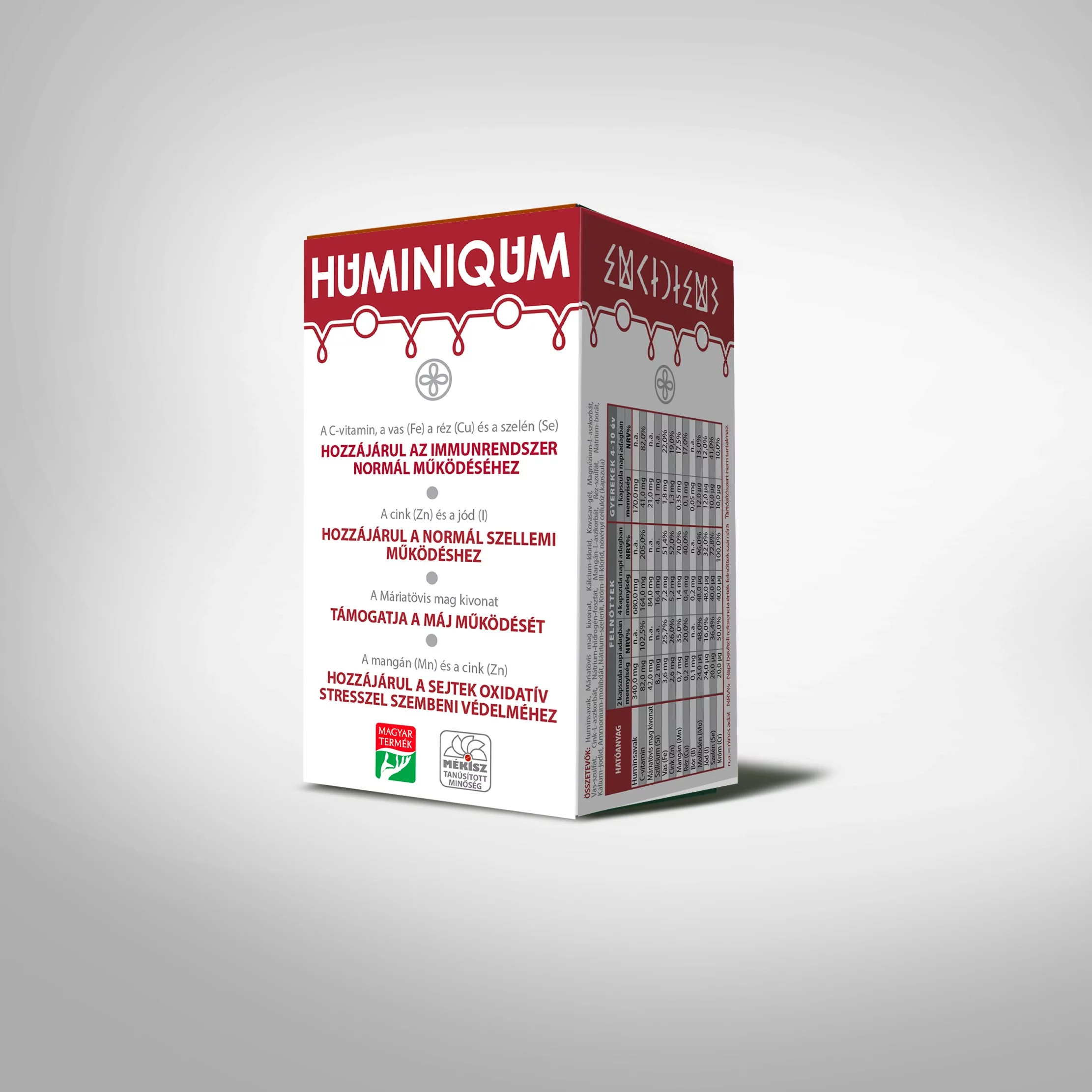 Huminiqum étrend kiegészítő kapszula 120db