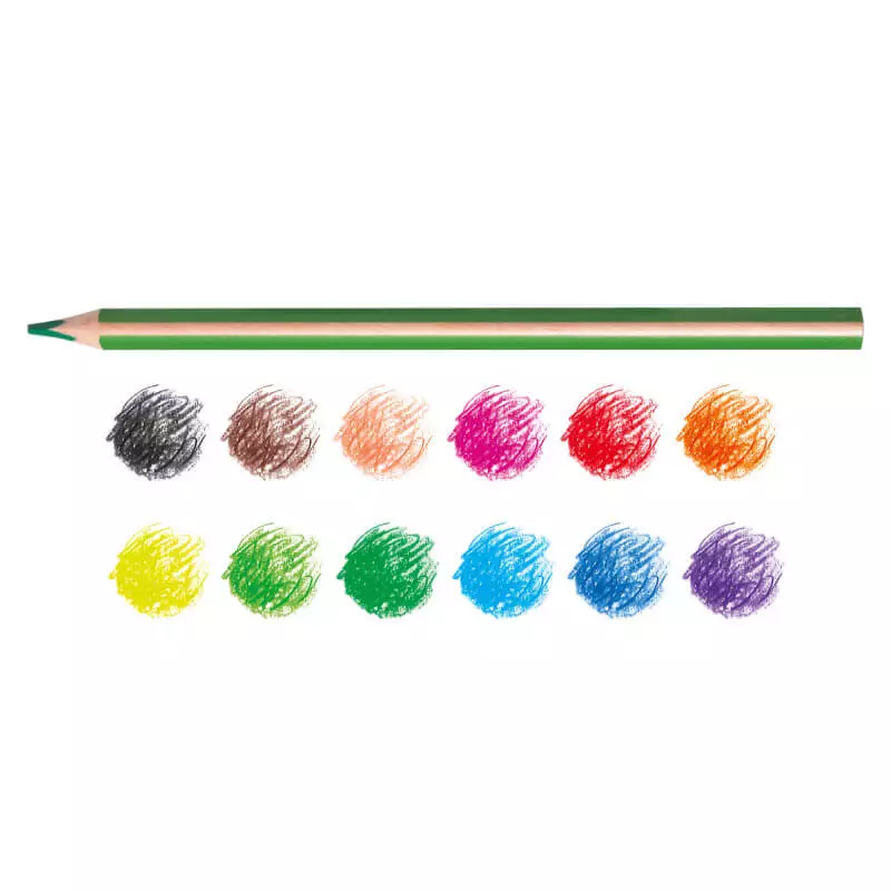 Carioca Supercolor Maxi háromszögletű színes ceruza 12db-os