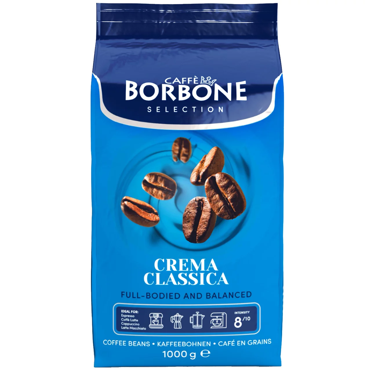 Caffè Borbone Crema Classica szemes pörkölt kávékeverék 1 kg