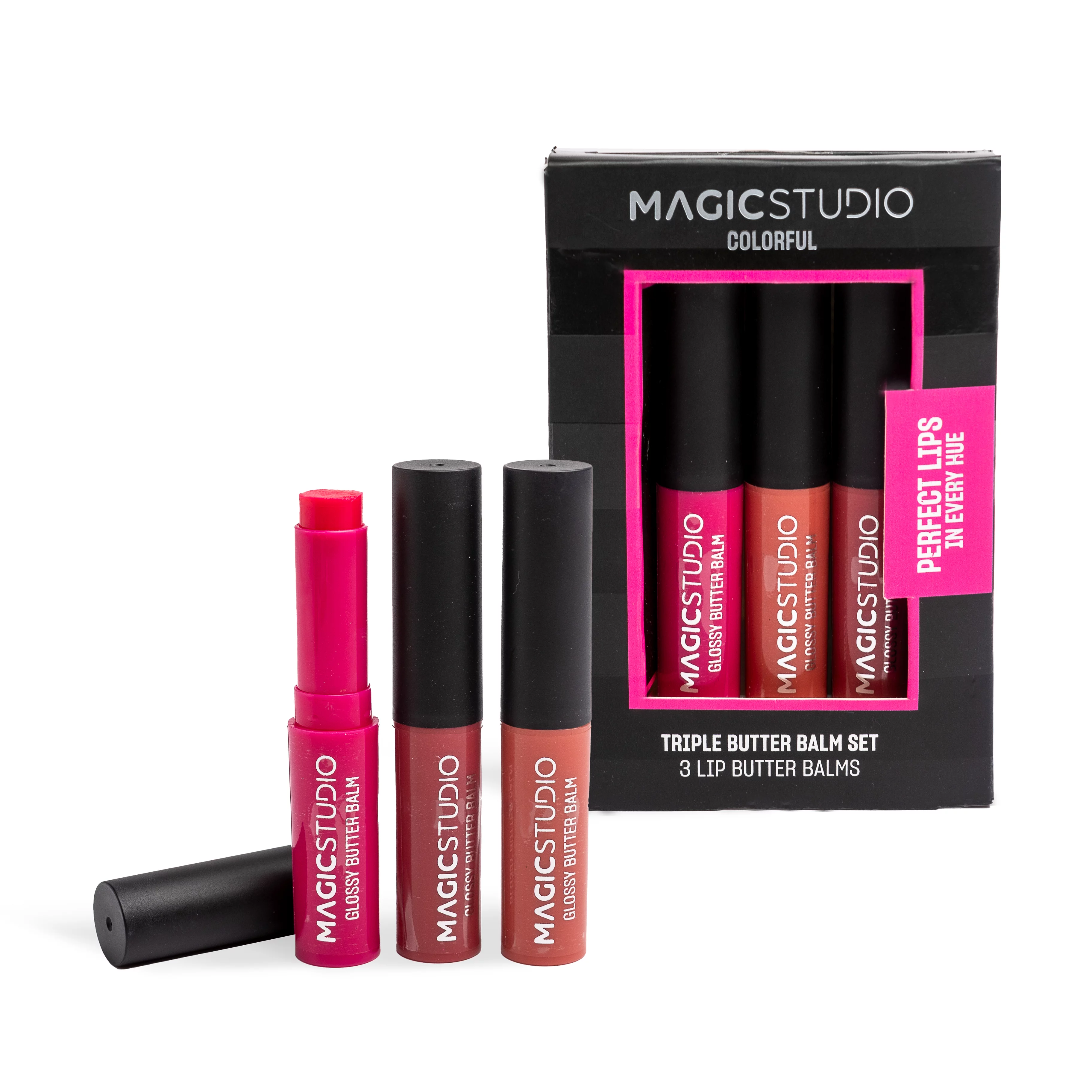 Magic Studio ajándékcsomag színes hármas ajakbalzsam 