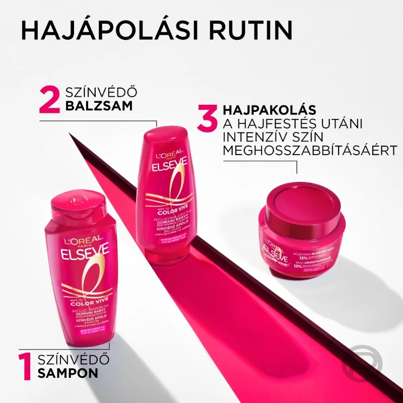 Elseve sampon 400ml + sampon (utántöltő) 250ml Color Vive Duopack