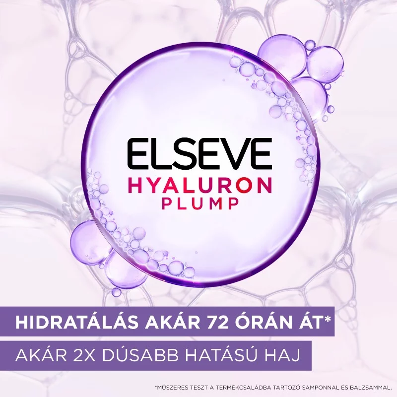 Elseve sampon 400ml + sampon (utántöltő) 250ml Hyaluron Plump Duopack