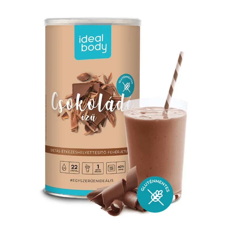 IdealBody csokoládé ízű étkezéshelyettesítő fehérjeturmix 525 g