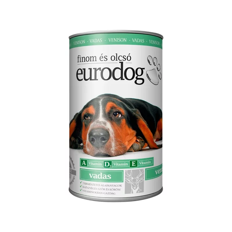 Eurodog kutya konzerv 415g vadas