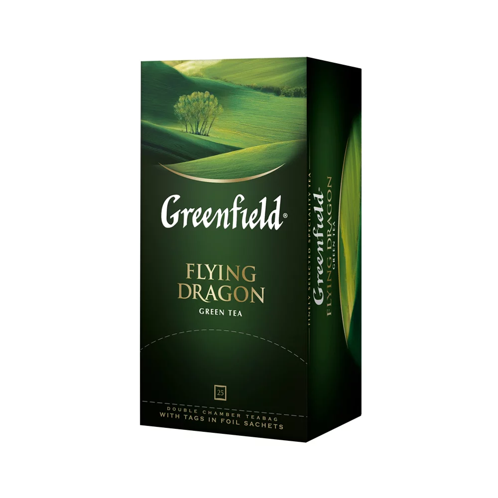 Greenfield zöld tea 25x2g Flying Dragon
