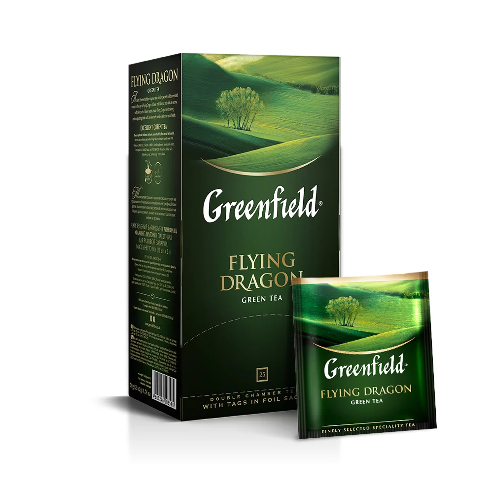 Greenfield zöld tea 25x2g Flying Dragon