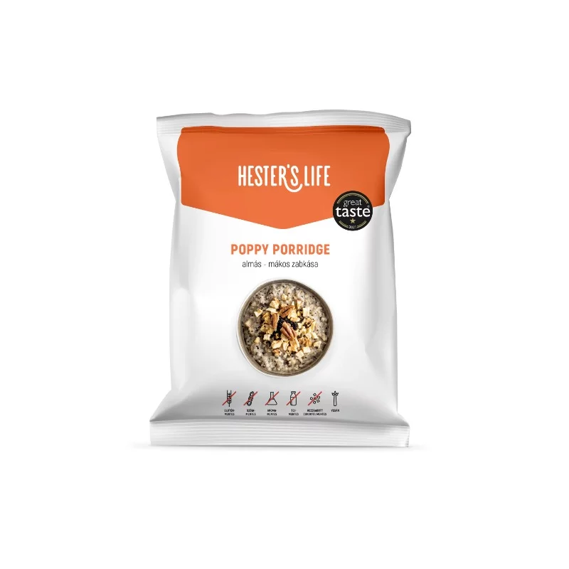 Hester´s life zabkása 50g almás-mákos gluténmentes