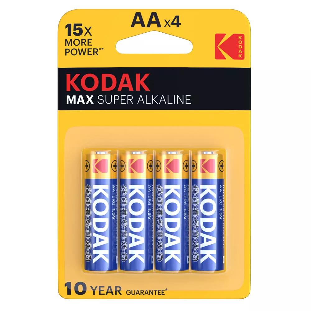 Kodak Max Alkáli Ceruza Elem AA B4