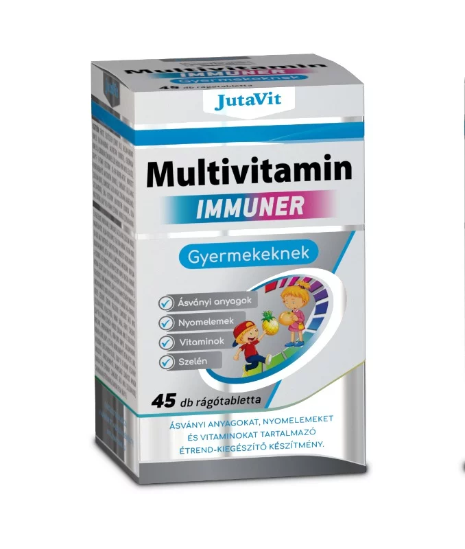 JutaVit rágótabletta 45db Multivitamin immuner gyermekeknek