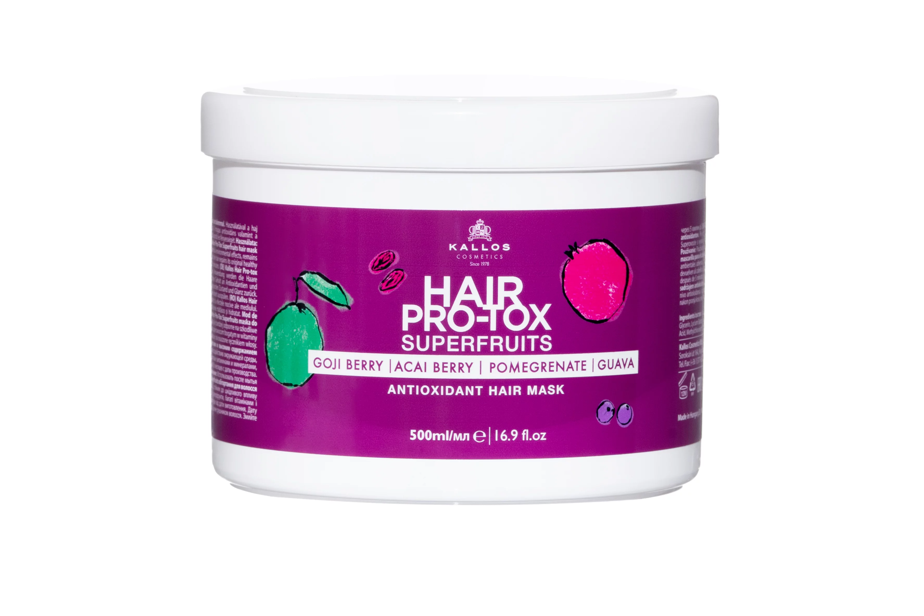 Kallos KJMN hajpakolás 500ml pro-tox superfruit