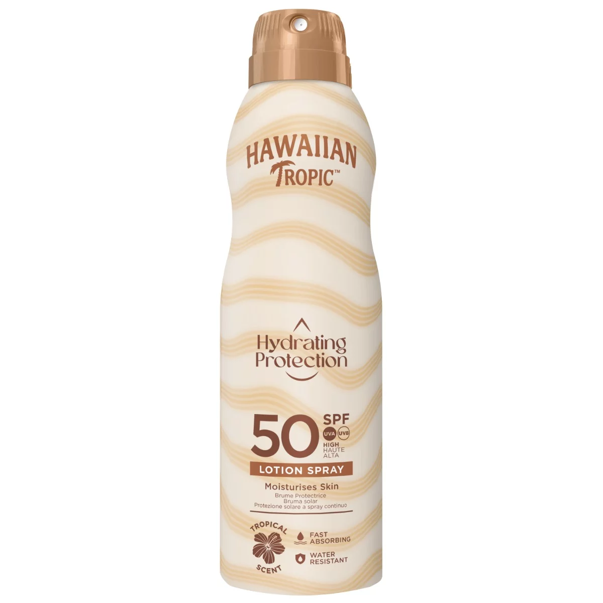 Hawaiian Tropic napvédő spray 220ml Silk Hydration SPF50