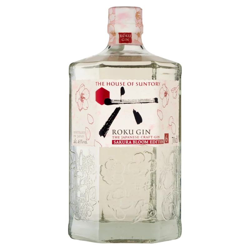 Roku Sakura japán ízesített gin 43% 0,7 l