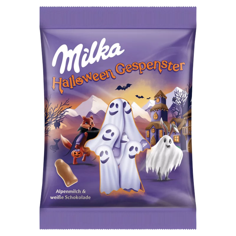 Milka Halloween Gespenster Alpesi Tej Felhasználásával Készült Tejcsokoládé 10 X 12 G (120 G)