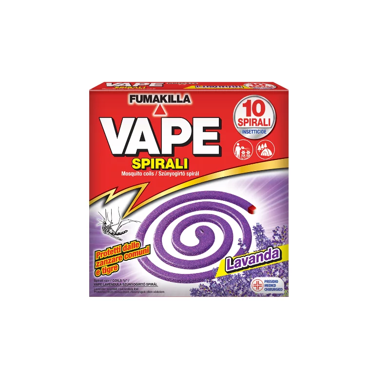 Vape szúnyogírtó spirál 10 db - Levendula