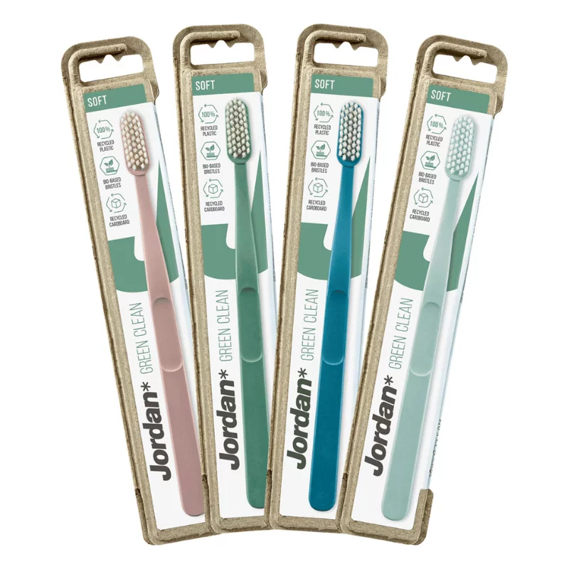 Jordan fogkefe Green Clean soft - Kék