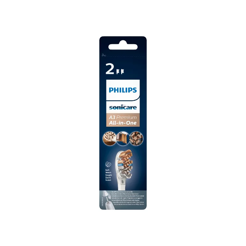 Philips Sonicare A3 Premium All-in-One fehér színű fogkefefej HX9092/10 2 db 