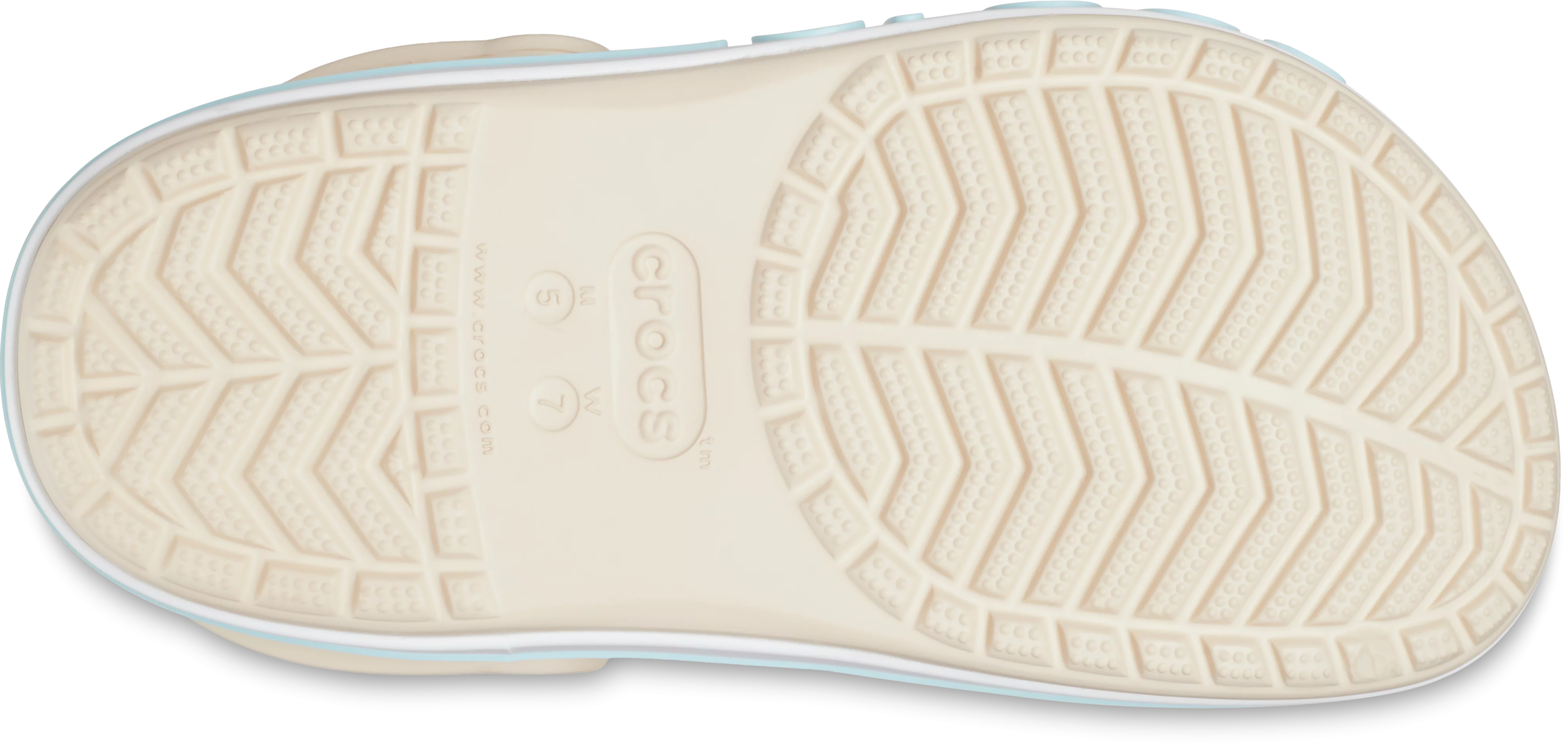 Crocs papucs Bayaband Clog bézs/kék színben 32-33 méretben