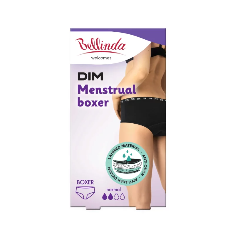 Bellinda Menstruációs fehérnemű Boxer Normal Fekete XS