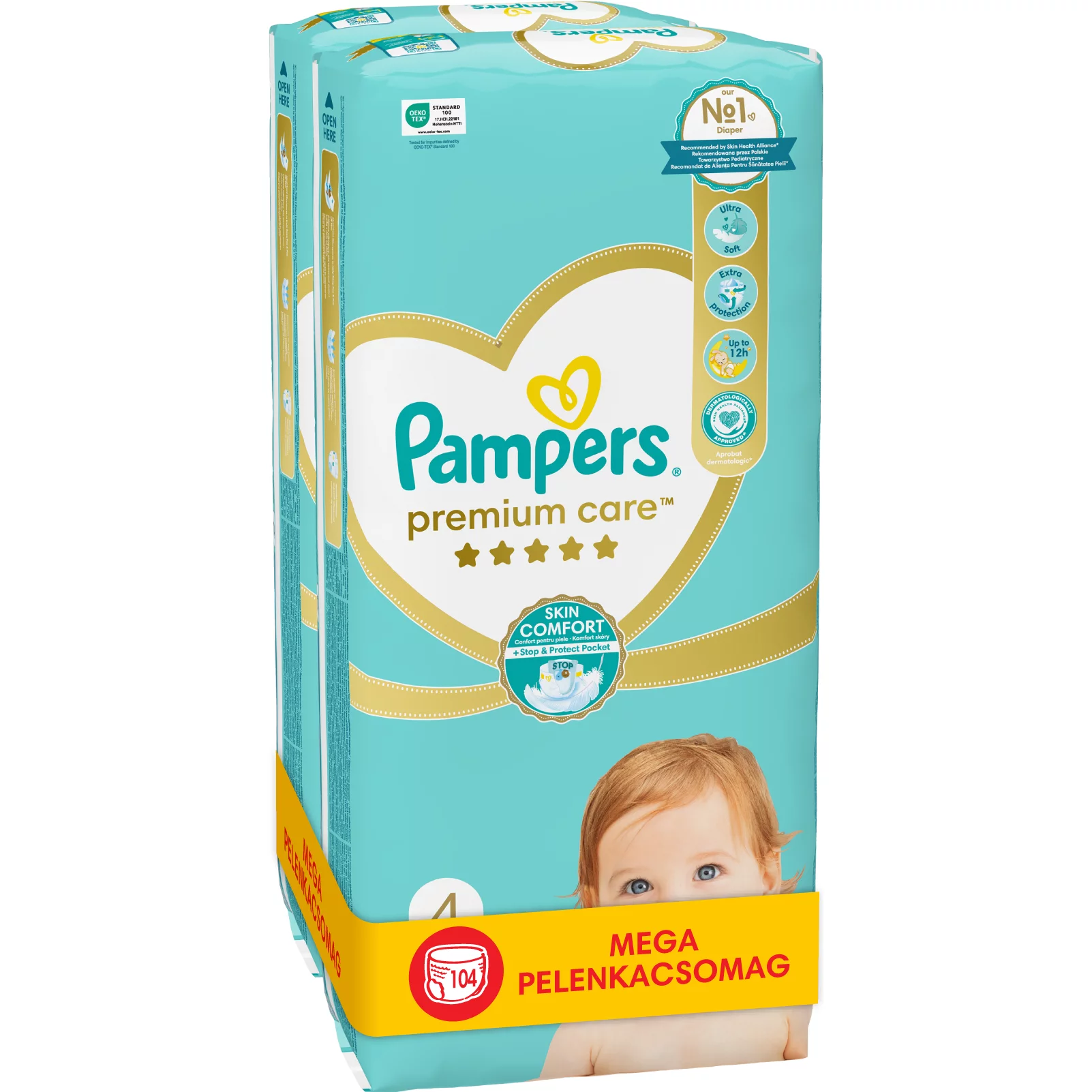 Pampers pelenka csomag Premium ValuePack S4 2x52db Maxi