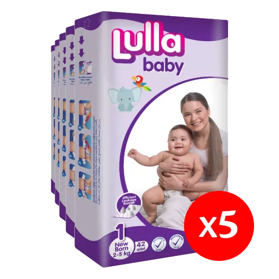 Lulla Baby pelenka S1 42  2-5 kg new born-pelenka csomag 5X42db