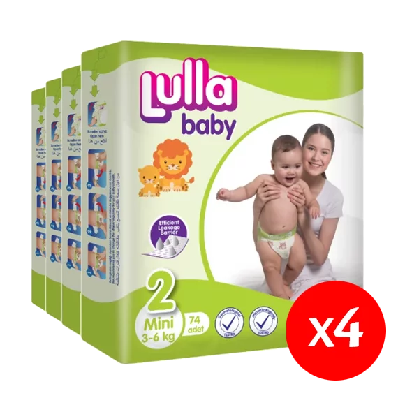 Lulla Baby pelenka S2 74  3-6 kg mini-pelenka csomag 4X74db