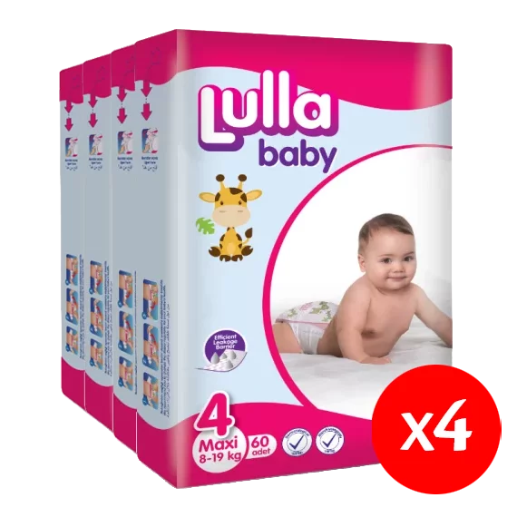 Lulla Baby pelenka S4 60  8-19 kg maxi-pelenka csomag 4X60db