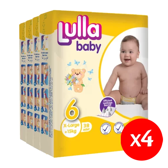 Lulla Baby pelenka S6 38  15+ kg -large-pelenka csomag 4X38db