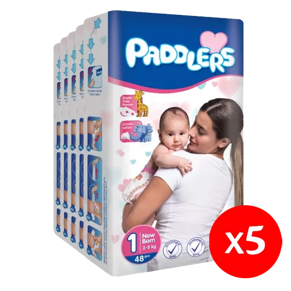 Paddlers Baby pelenka S1 48  2-5 kg new born-pelenka csomag 5X48db