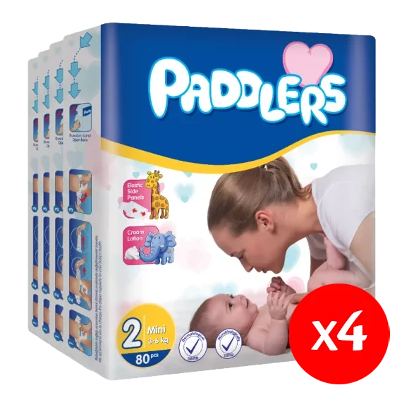 Paddlers Baby pelenka S2 80  3-6 kg mini-pelenka csomag 4X80db