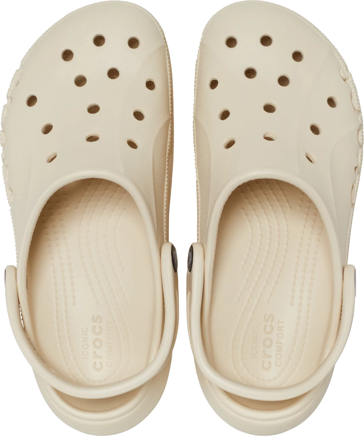 Crocs papucs Baya Platform Clog bézs színben 34-35 méretben