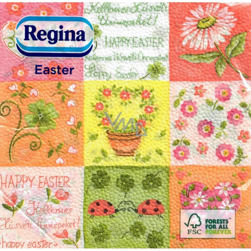 Regina húsvéti szalvéta 1 rétegű 20db 33x33cm - Happy Easter!
