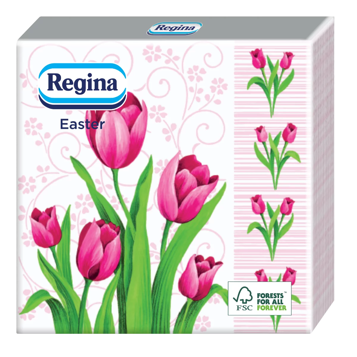 Regina húsvéti szalvéta 1 rétegű 20db 33x33cm - Tulipánok
