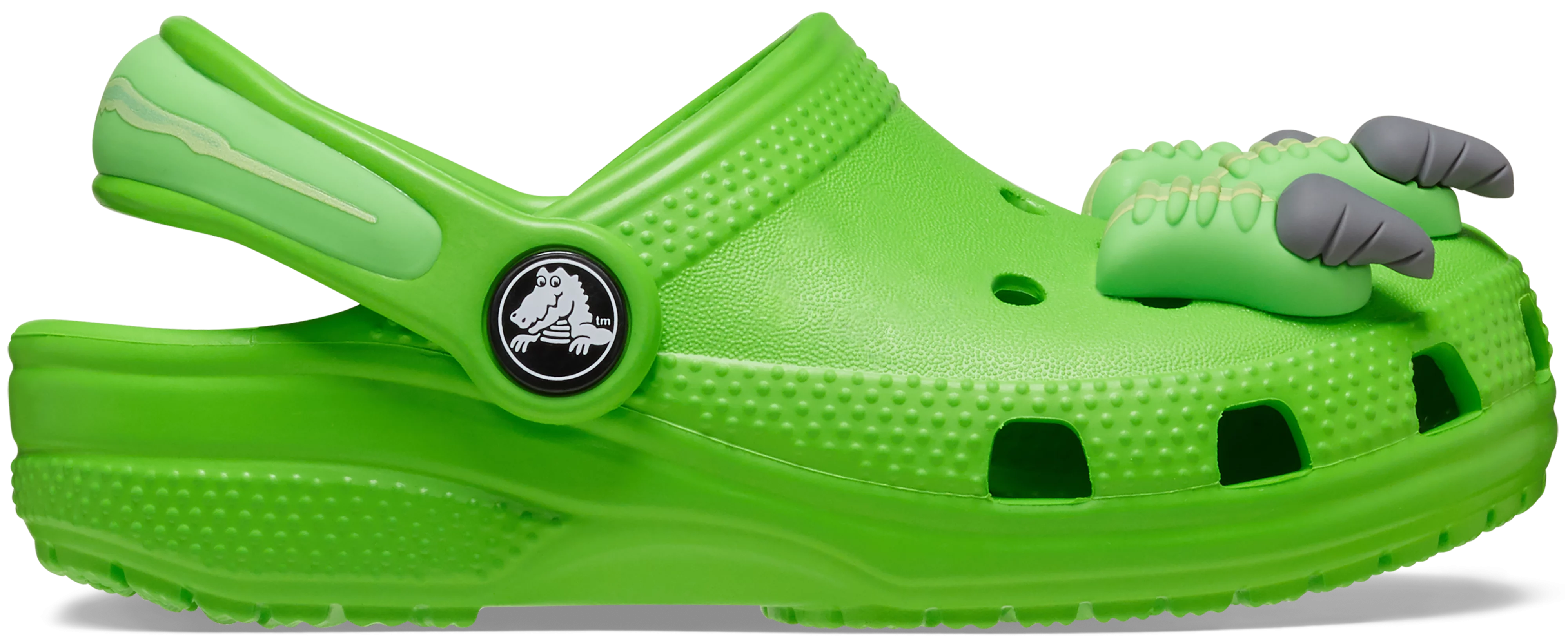 Crocs papucs I AM Dinosaur Clog T/Green Slime zöld színben 25-26 méretben