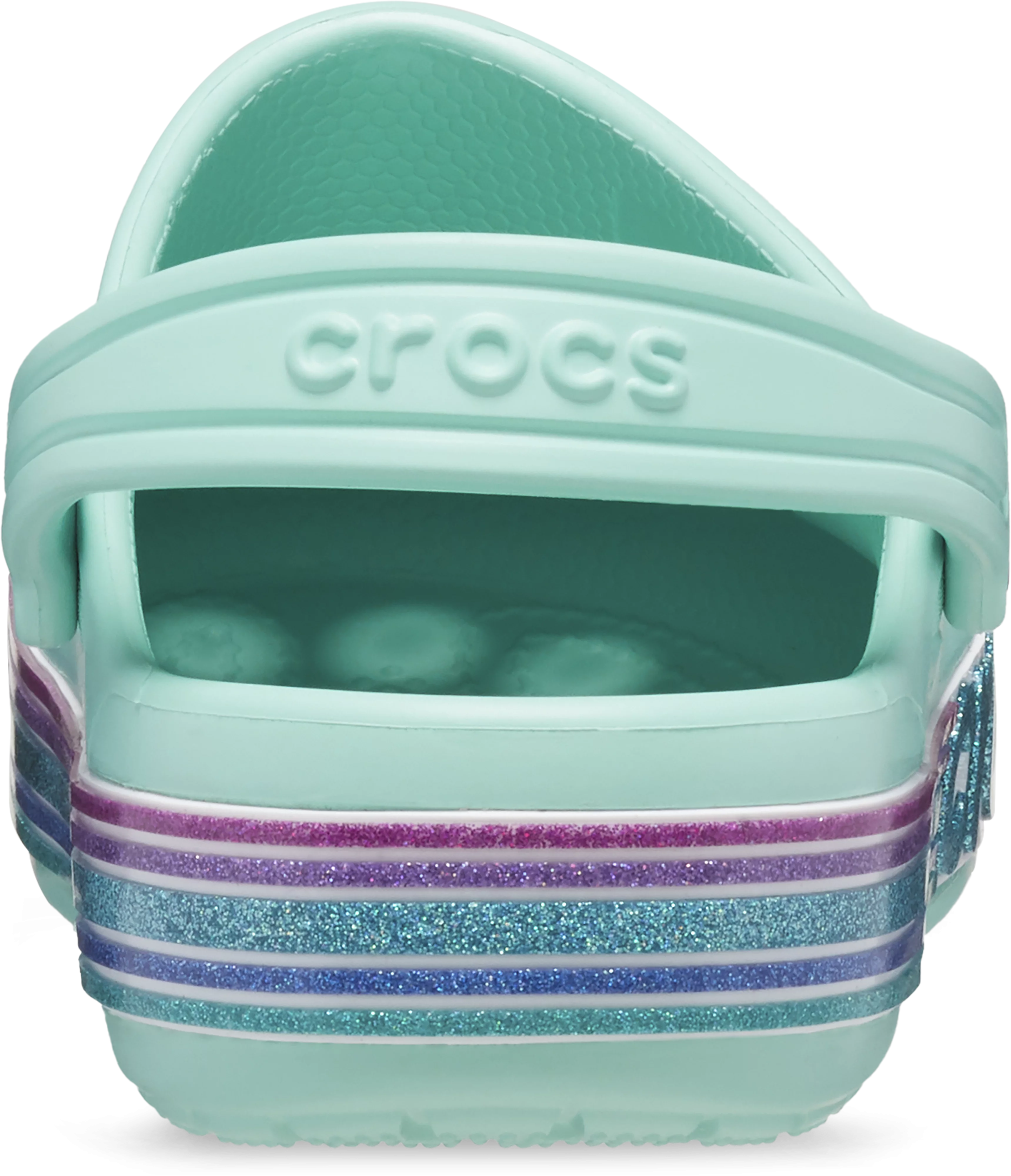 Crocs papucs Bayaband Rainbow Glitter világoskék színben 30-31 méretben
