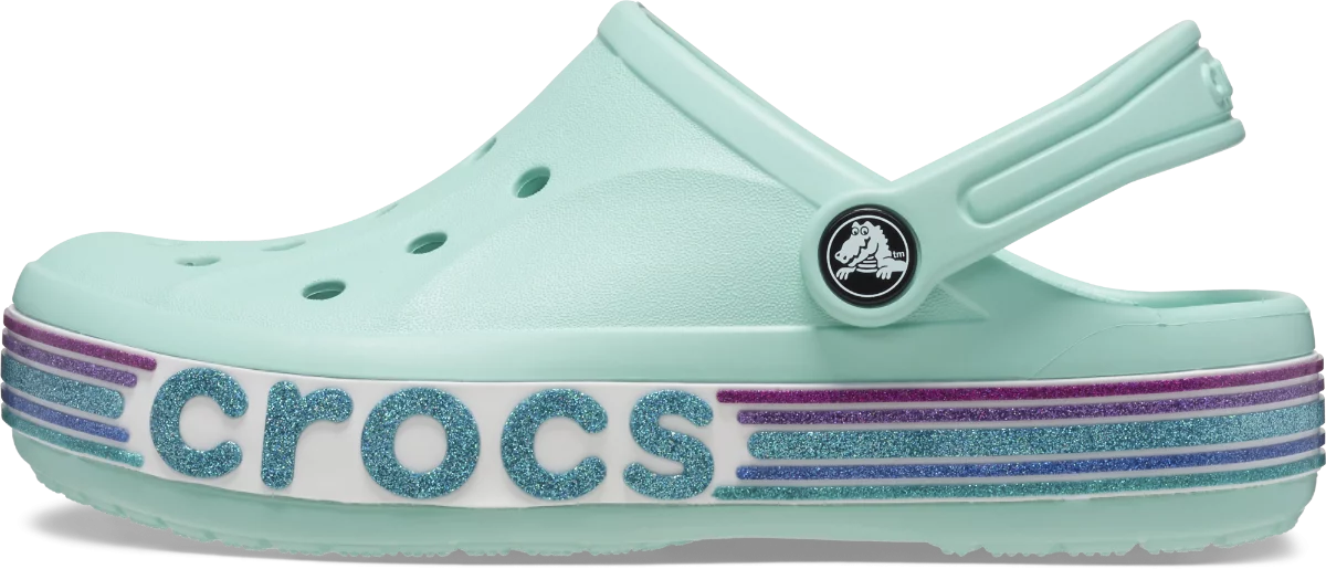 Crocs papucs Bayaband Rainbow Glitter világoskék színben 22-23 méretben