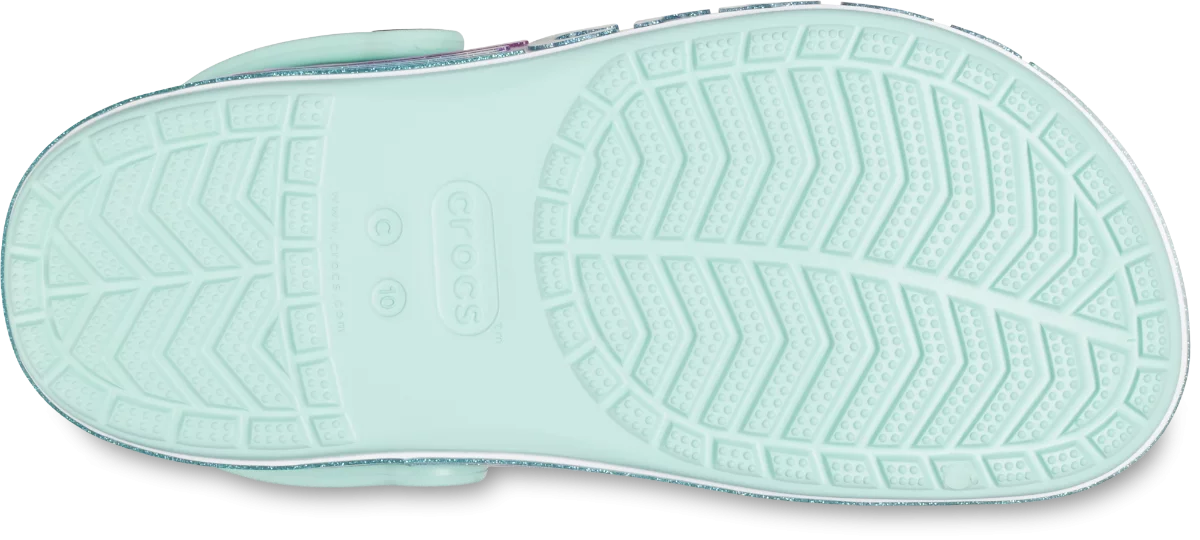 Crocs papucs Bayaband Rainbow Glitter világoskék színben 27-28 méretben