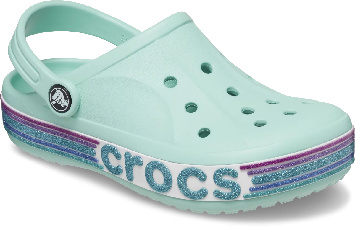 Crocs papucs Bayaband Rainbow Glitter világoskék színben 22-23 méretben