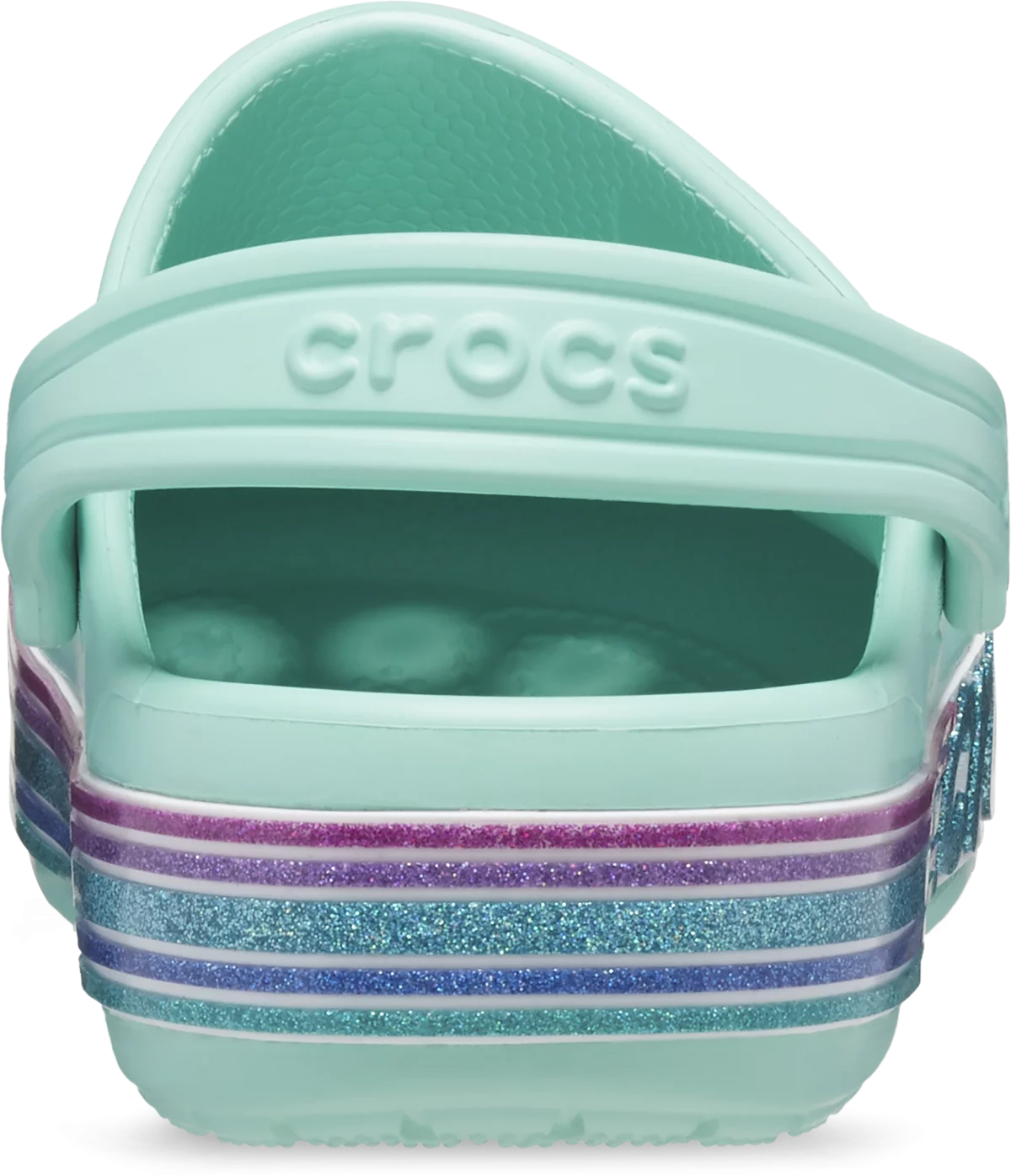 Crocs papucs Bayaband Rainbow Glitter világoskék színben 22-23 méretben